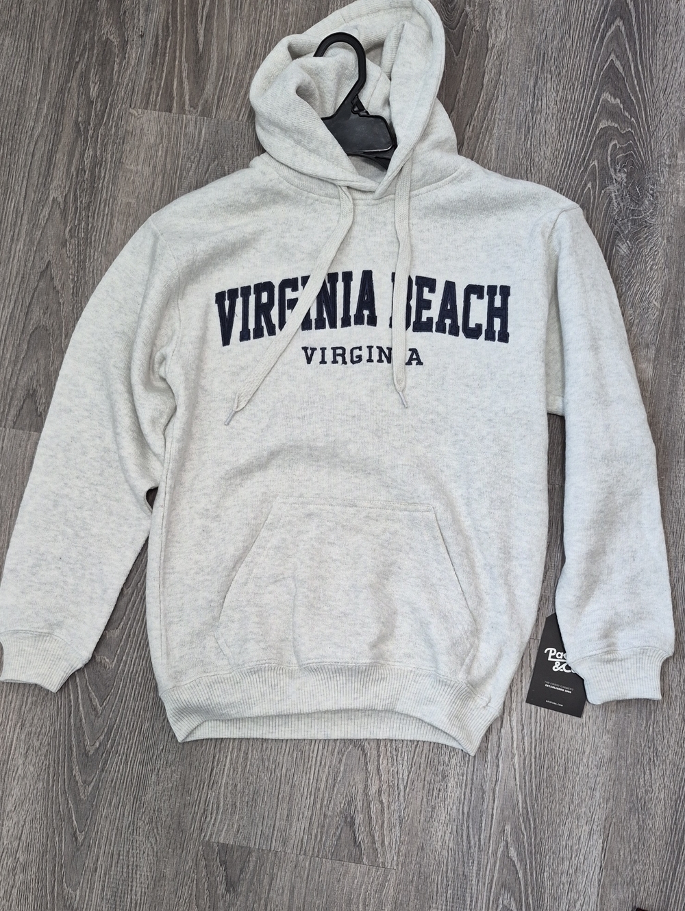 Virginia Beach Pullover Hoodie | Heather Gray
